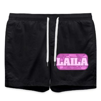 Gesundheit Laila - Badeshorts - Schwarz - Vorne - AI Model Male 185 light (185cm)