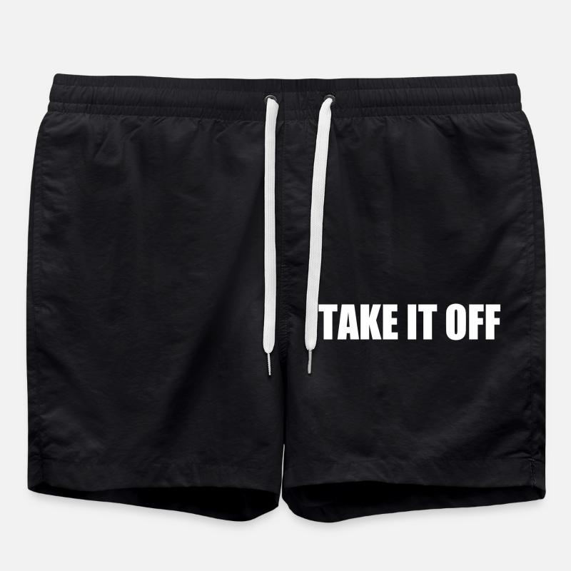 Take it off - Swim Trunks - black