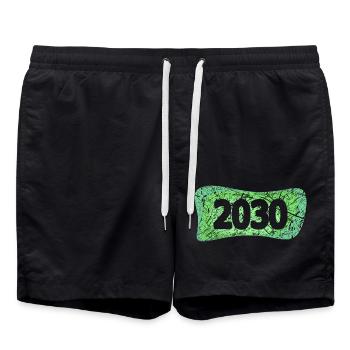 2030 - Short de bain - noir - Devant - AI Model Male 185 light (185cm)
