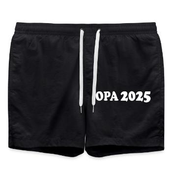 Opa 2025 - Badeshorts - Schwarz - Vorne - AI Model Male 185 light (185cm)