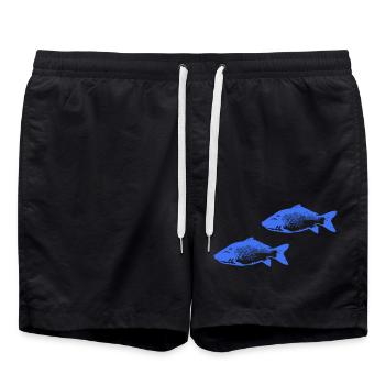 Poissons - Short de bain - noir - Devant - AI Model Male 185 light (185cm)