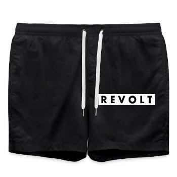 Revolt - Badeshorts - Schwarz - Vorne - AI Model Male 185 light (185cm)