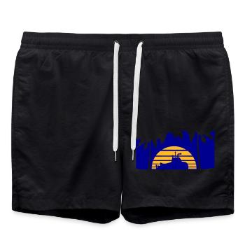 Plongée sous-marine Bateau sous-marin - Short de bain - noir - Devant - AI Model Male 185 light (185cm)