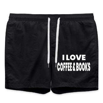 Coffee - Swim Trunks - black - Front - AI Model Male 185 light (185cm)