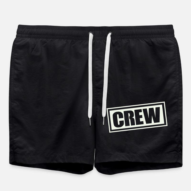 crew - Badeshorts - Schwarz