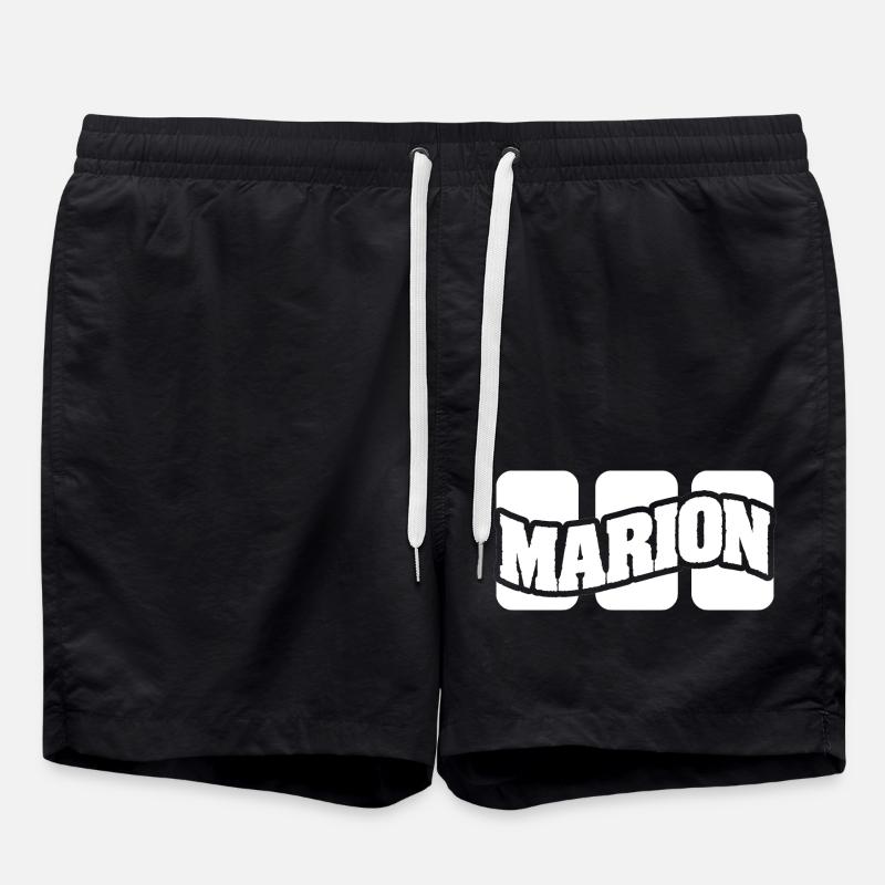Name Marion - Swim Trunks - black