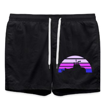 Plongée de surface sous-marine - Short de bain - noir - Devant - AI Model Male 185 light (185cm)