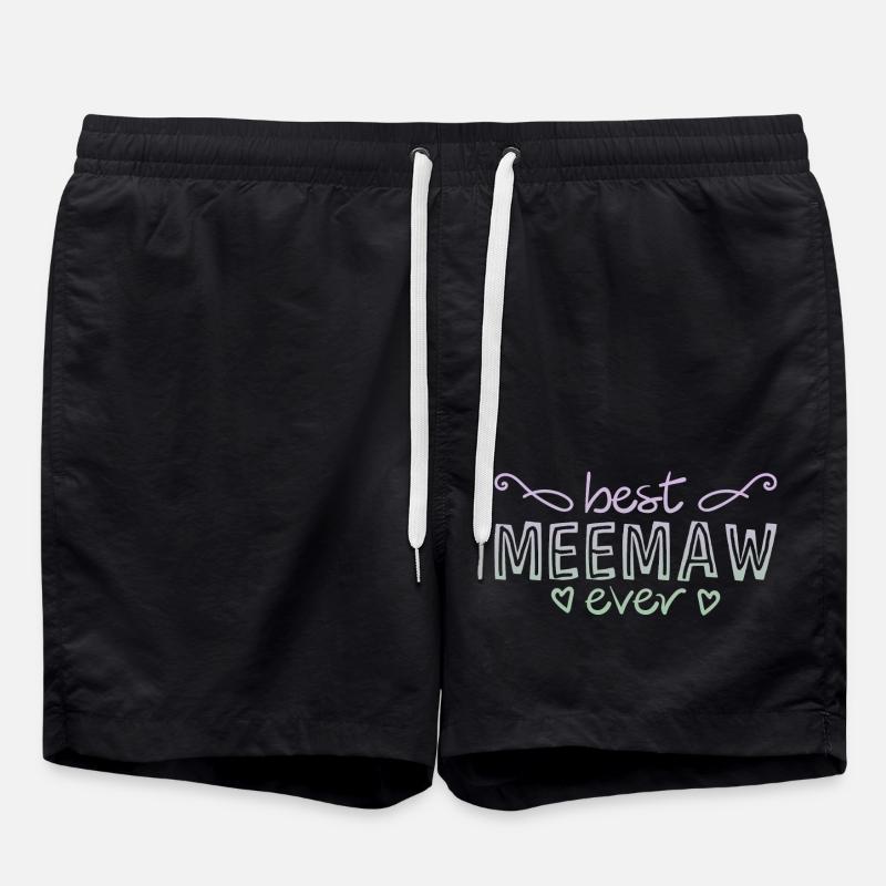 Best Meemaw Ever 2 - Badeshorts - Schwarz