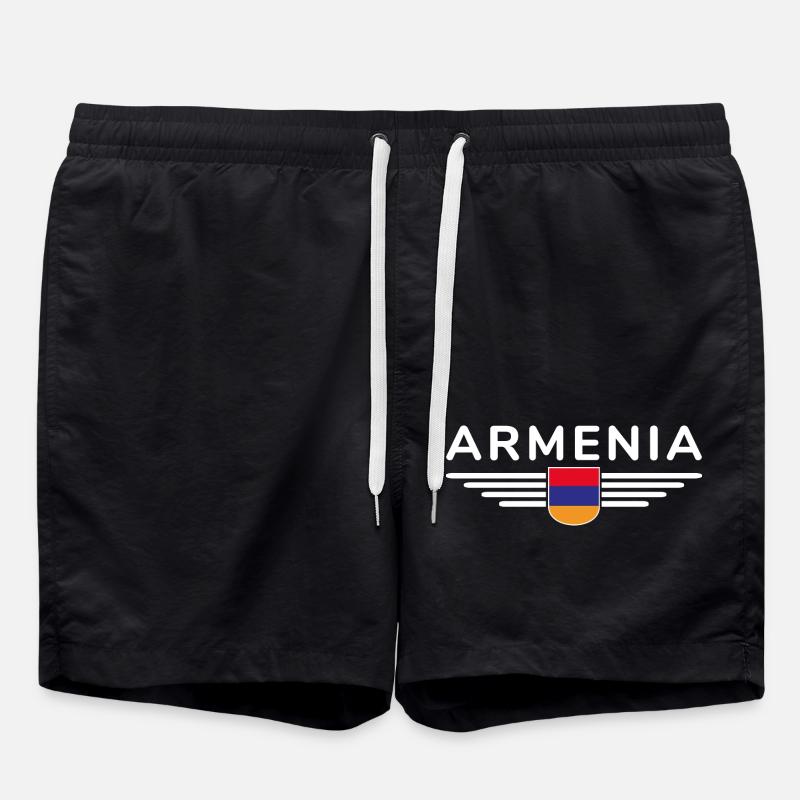 Armenia Merchandise – Experience Culture - Swim Trunks - black
