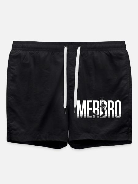 Merbro - Living like an Aquarius - Swim Trunks - black