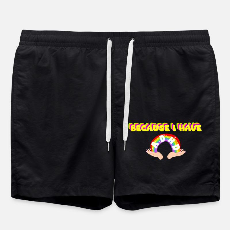 Neurodivergente Königin - Badeshorts - Schwarz