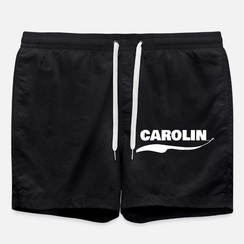 Vorname Carolin - Badeshorts - Schwarz