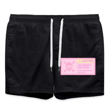 ATTENTION FEMALE CHEF - Swim Trunks - black - Front - AI Model Male 185 light (185cm)