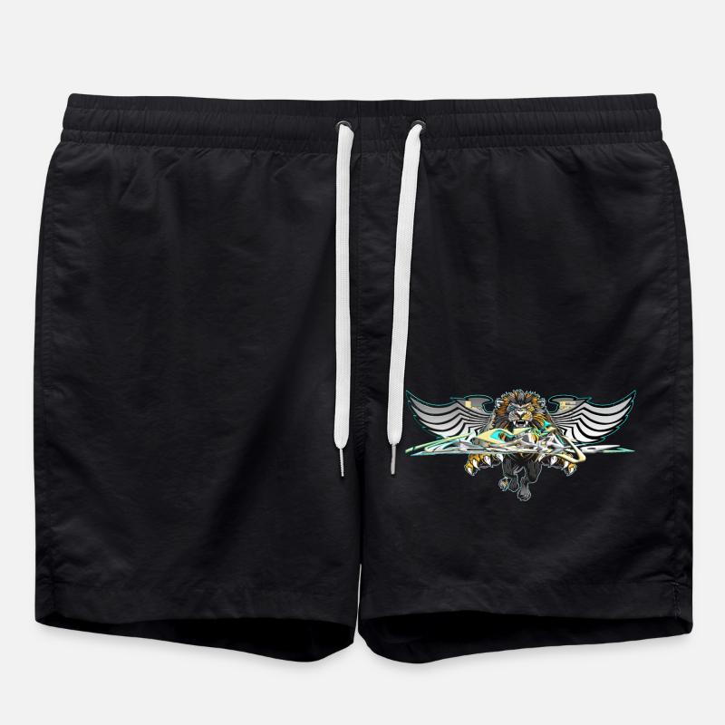 Lion - Swim Trunks - black