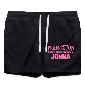 Woman's name Jonna - Swim Trunks - black - Front - AI Model Male 185 light (185cm)