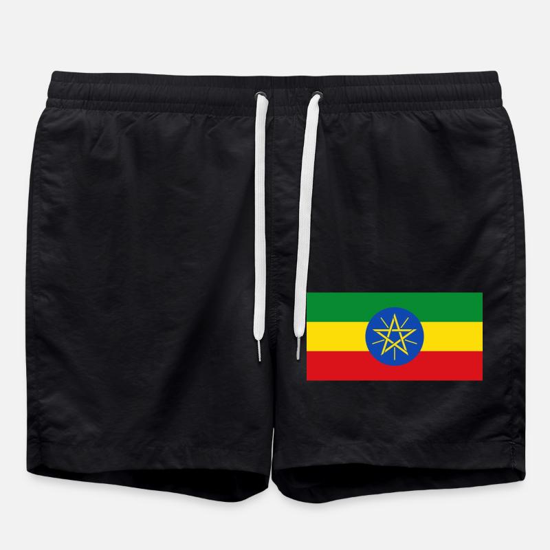 Äthiopien - Badeshorts - Schwarz