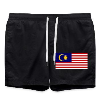 Malaysia - Swim Trunks - black - Front - AI Model Male 185 light (185cm)