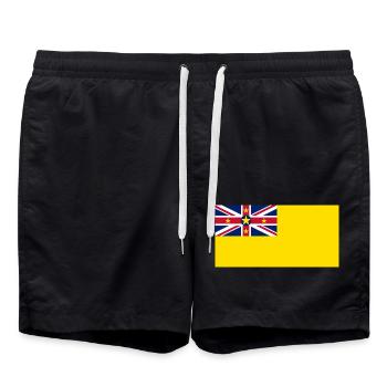 Niue - Badeshorts - Schwarz - Vorne - AI Model Male 185 light (185cm)