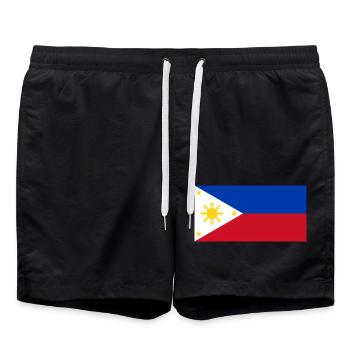 Philippines - Short de bain - noir - Devant - AI Model Male 185 light (185cm)