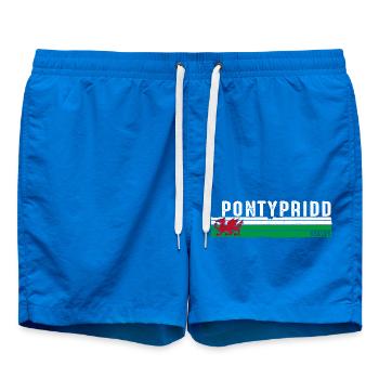 Pontypridd: Walisischer Geist und landschaftliche Schönheit - Badeshorts - Cobalt blue - Vorne