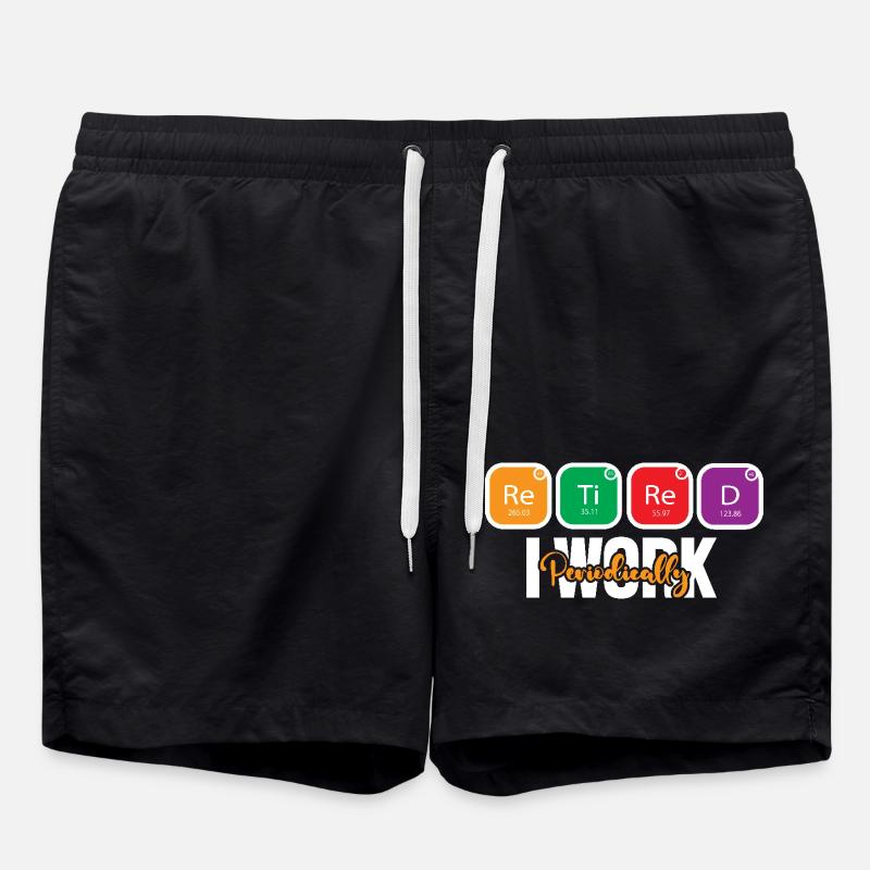 Periodic table - Swim Trunks - black