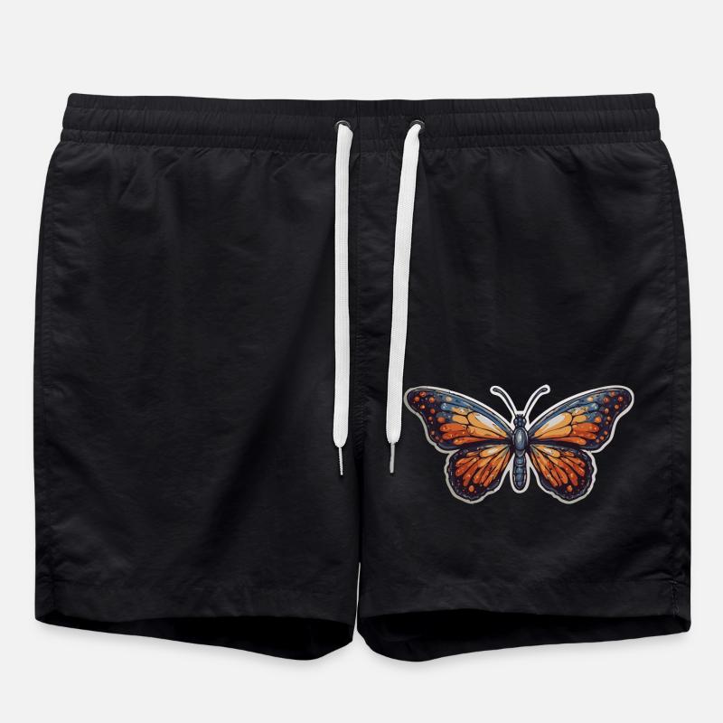 Butterfly - Swim Trunks - black