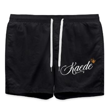 Kaede Name für Frauen Kinder Kleinkinder - Kaede Custom - Badeshorts - Schwarz - Vorne - AI Model Male 185 light (185cm)