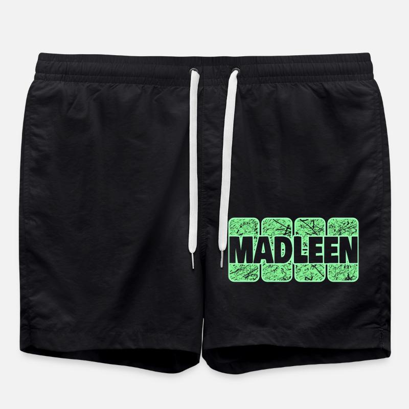 First name Madleen - Swim Trunks - black