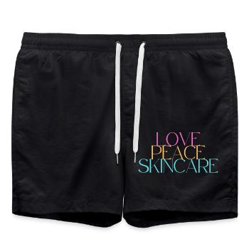 Love Peace Skincare - all you need - Badeshorts - Schwarz - Vorne - AI Model Male 185 light (185cm)