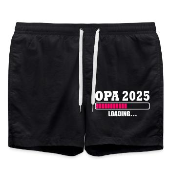 Opa 2025 - Badeshorts - Schwarz - Vorne - AI Model Male 185 light (185cm)