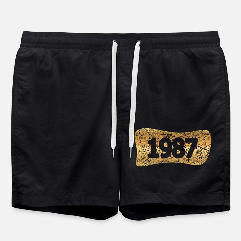 Gold bars 1987 - Swim Trunks - black