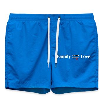 Familie wird aus Liebe und nicht aus Blut gebildet - Badeshorts - Cobalt blue - Vorne