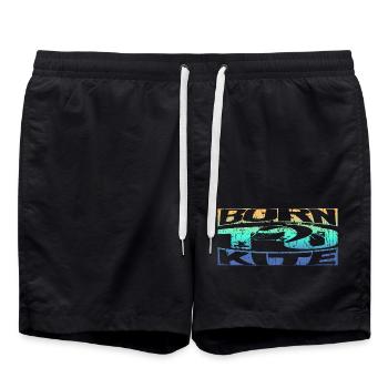 Born to Kite - Badeshorts - Schwarz - Vorne - AI Model Male 185 light (185cm)
