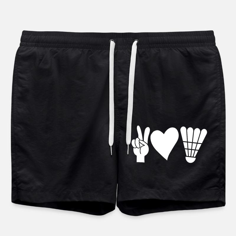 Federball Badminton - Swim Trunks - black
