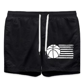 Basketteurs Basketball - Short de bain - noir - Devant - AI Model Male 185 light (185cm)