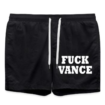 fuck vance - Short de bain - noir - Devant - AI Model Male 185 light (185cm)
