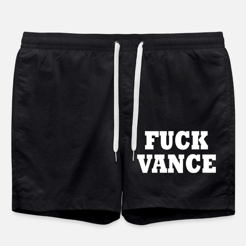 fuck vance - Short de bain - noir