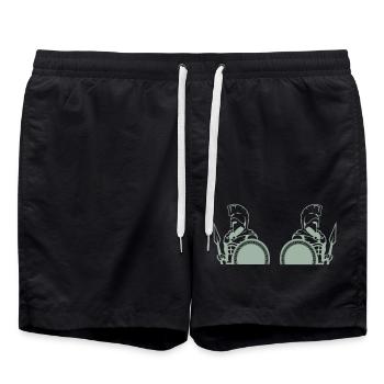 Sparta Warrior 2 - Swim Trunks - black - Front - AI Model Male 185 light (185cm)