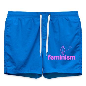 Féminisme - Short de bain - cobalt blue - Devant