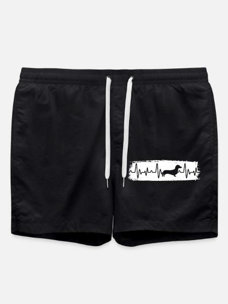 Chien teckel - Short de bain - noir