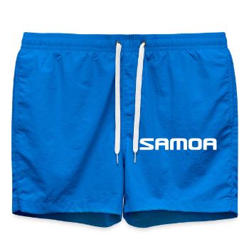 Samoa Logo - Polynesia - Pacific - South Seas - Swim Trunks - cobalt blue - Front