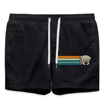 Accordéoniste Accordéon - Short de bain - noir - Devant - AI Model Male 185 light (185cm)