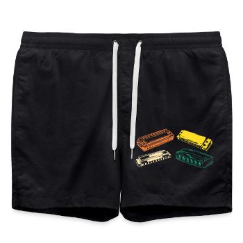 Harmonica Evolution Harmonica - Short de bain - noir - Devant - AI Model Male 185 light (185cm)