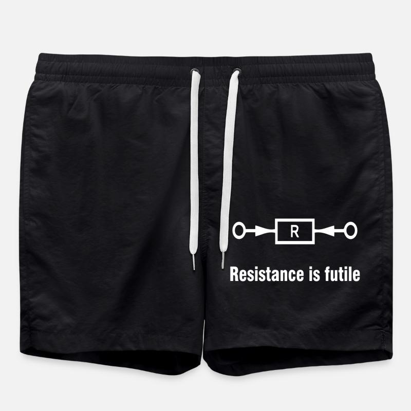 La résistance est futile - Short de bain - noir