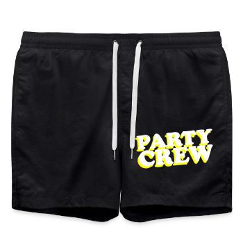 Party Crew - Swim Trunks - black - Front - AI Model Male 185 light (185cm)