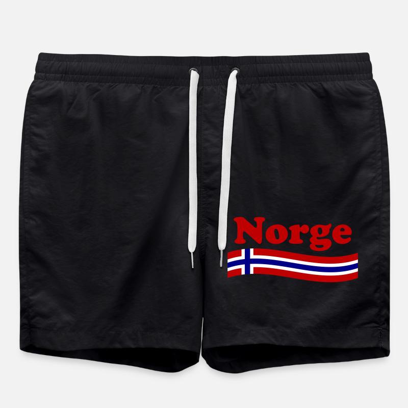 Norvège Drapeau Norvège - Short de bain - noir