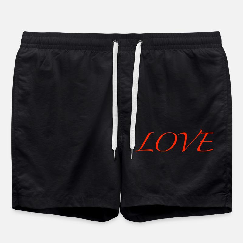 love - Badeshorts - Schwarz