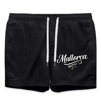 Lettrage de Majorque - Short de bain - noir - Devant - AI Model Male 185 light (185cm)