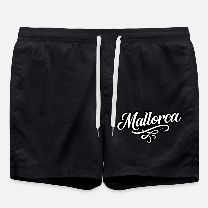 Mallorca lettering - Swim Trunks - black