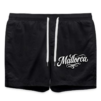 Mallorca Tattoo - Swim Trunks - black - Front - AI Model Male 185 light (185cm)